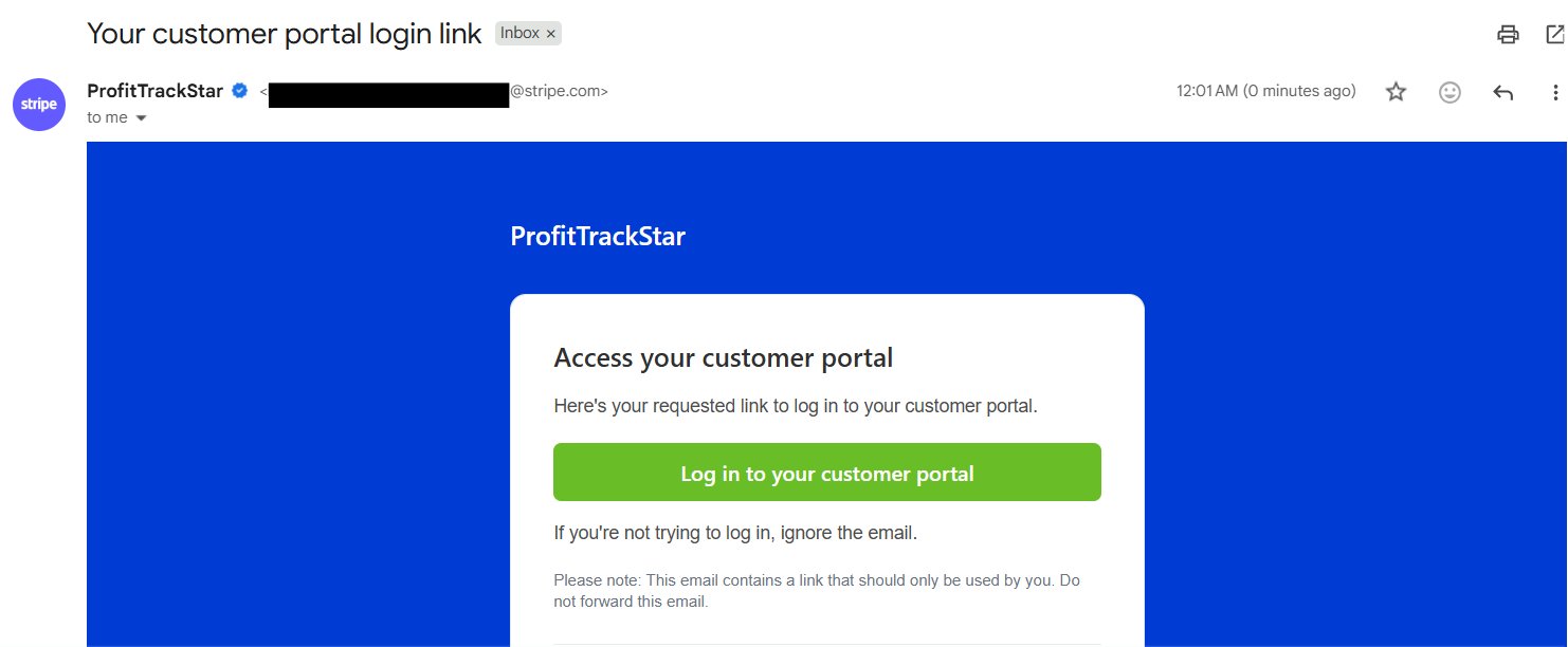 Portal login email
