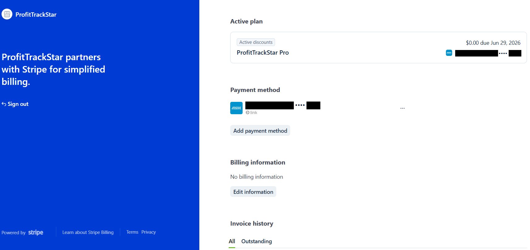 Customer Portal home